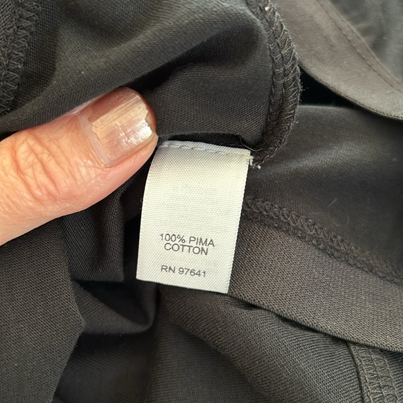 J. Jill Pima Cotton Black Midi Length Skirt. Size Small. Pull on style - Picture 5 of 5